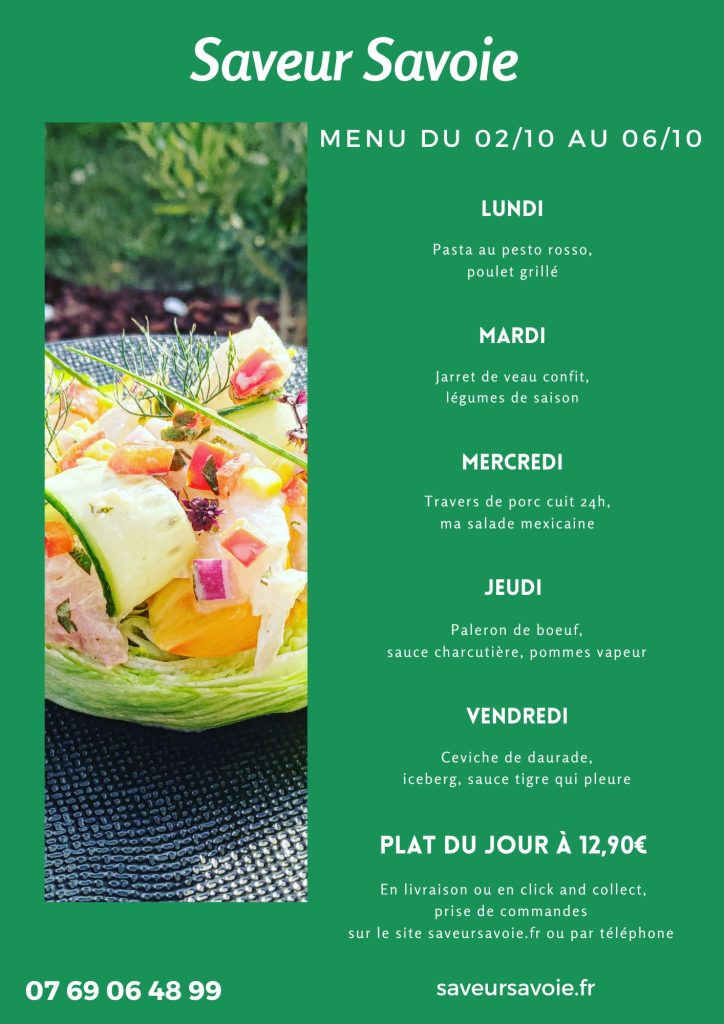 Menu Traiteur Chamb Ry Saveur Savoie